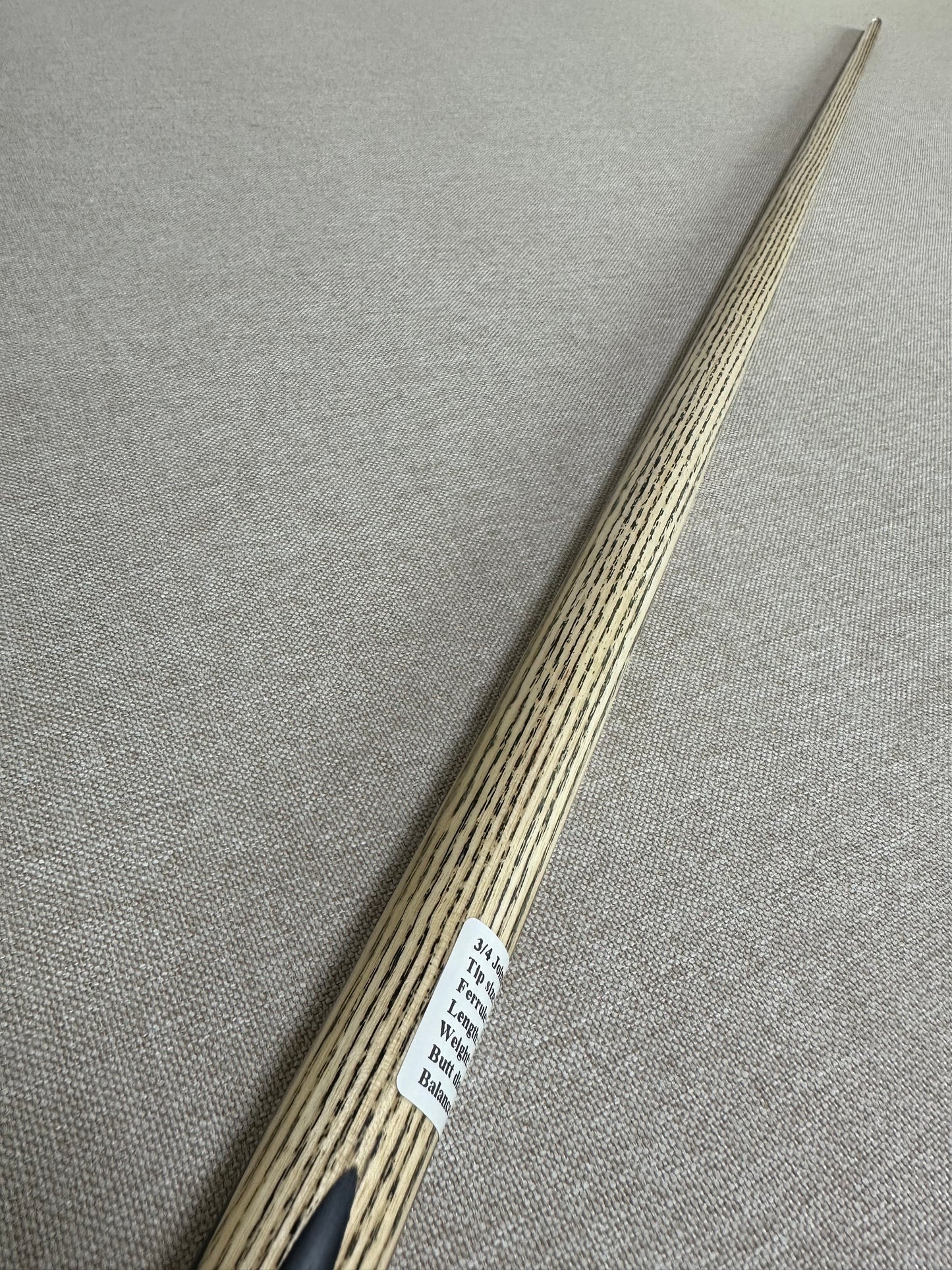 Handmade Pro 3/4 Jointed Black Ebony Cue 10.2 mm Tip