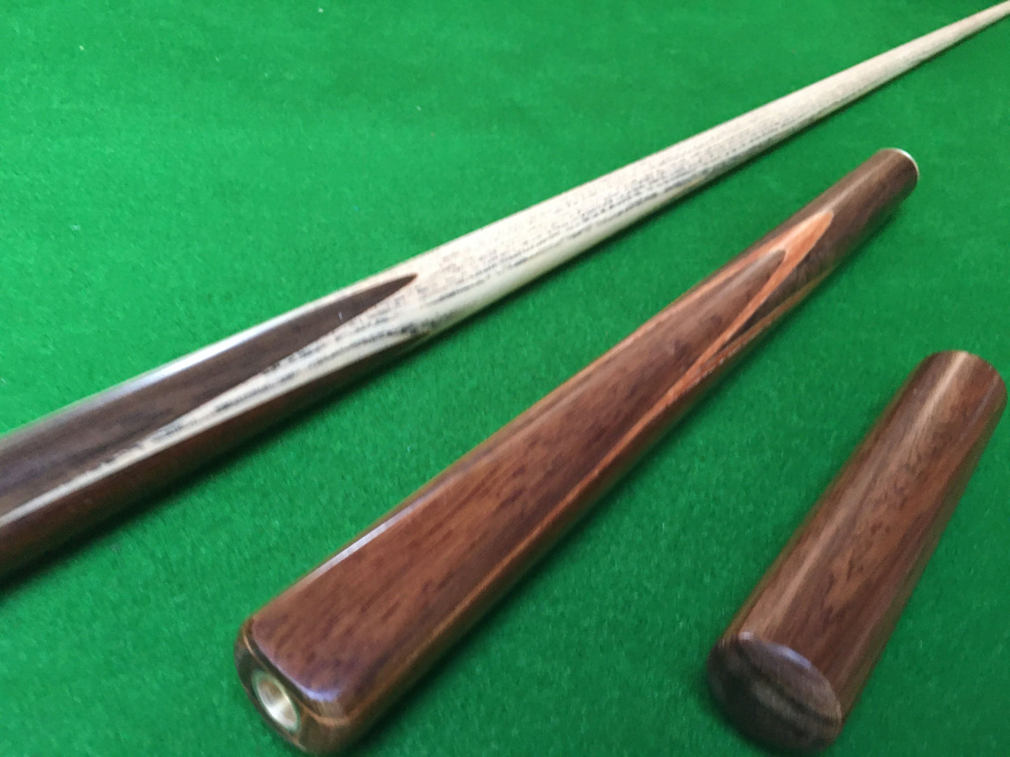 NEW 3/4 HAND SPLICED ASH SNOOKER CUE ENGLISH POOL CUE WITH 8.5MM TIP JXE10