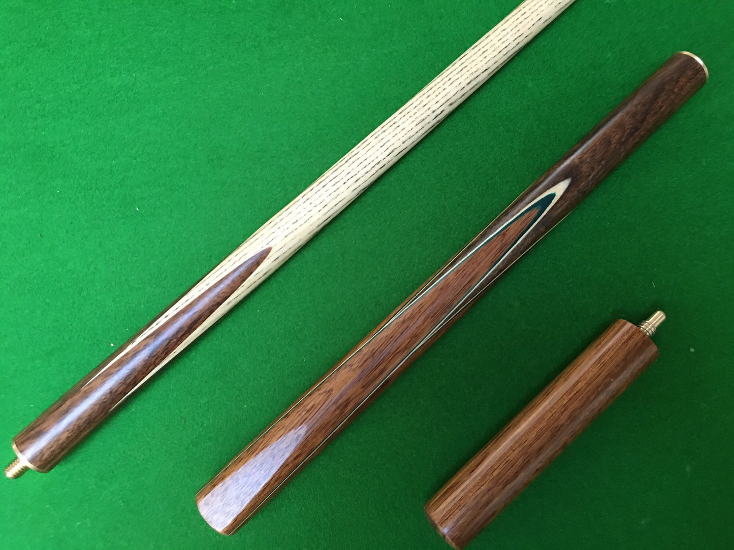 NEW 3/4 HAND SPLICED ASH SNOOKER CUE ENGLISH POOL CUE WITH 8.5MM TIP  JXE7