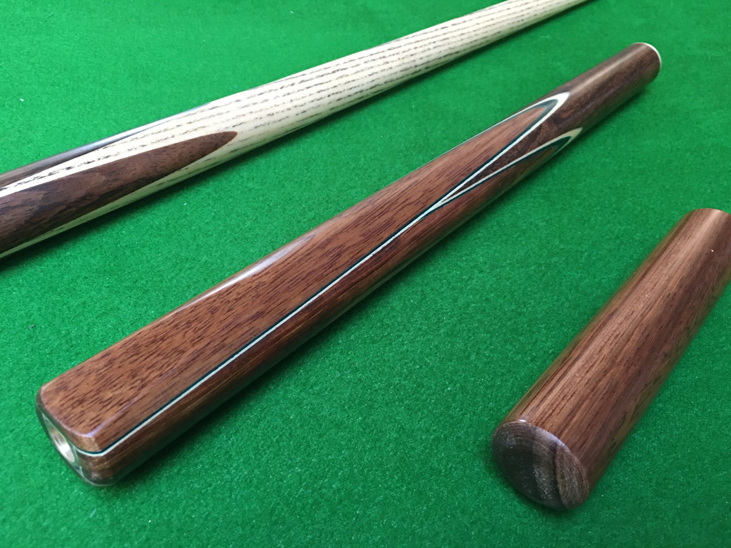 NEW 3/4 HAND SPLICED ASH SNOOKER CUE ENGLISH POOL CUE WITH 8.5MM TIP  JXE7