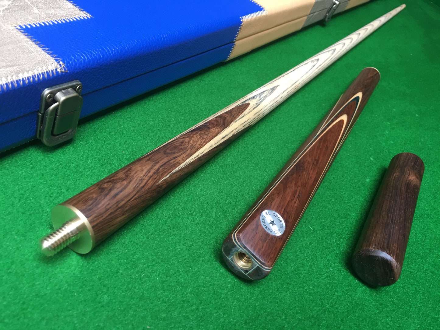 Star handmade 3/4 snooker cue starter pack set with case