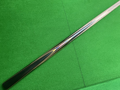 ONE PIECE 1 PC ASH SHAFT BLACK EBONY HANDMADE SNOOKER CUE WDF