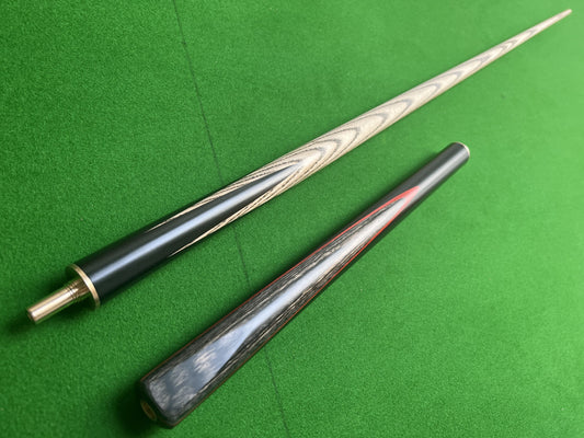 HANDMADE EBONY 3/4 JOINTED SNOOKER CUE 8.5MM TIP WD31