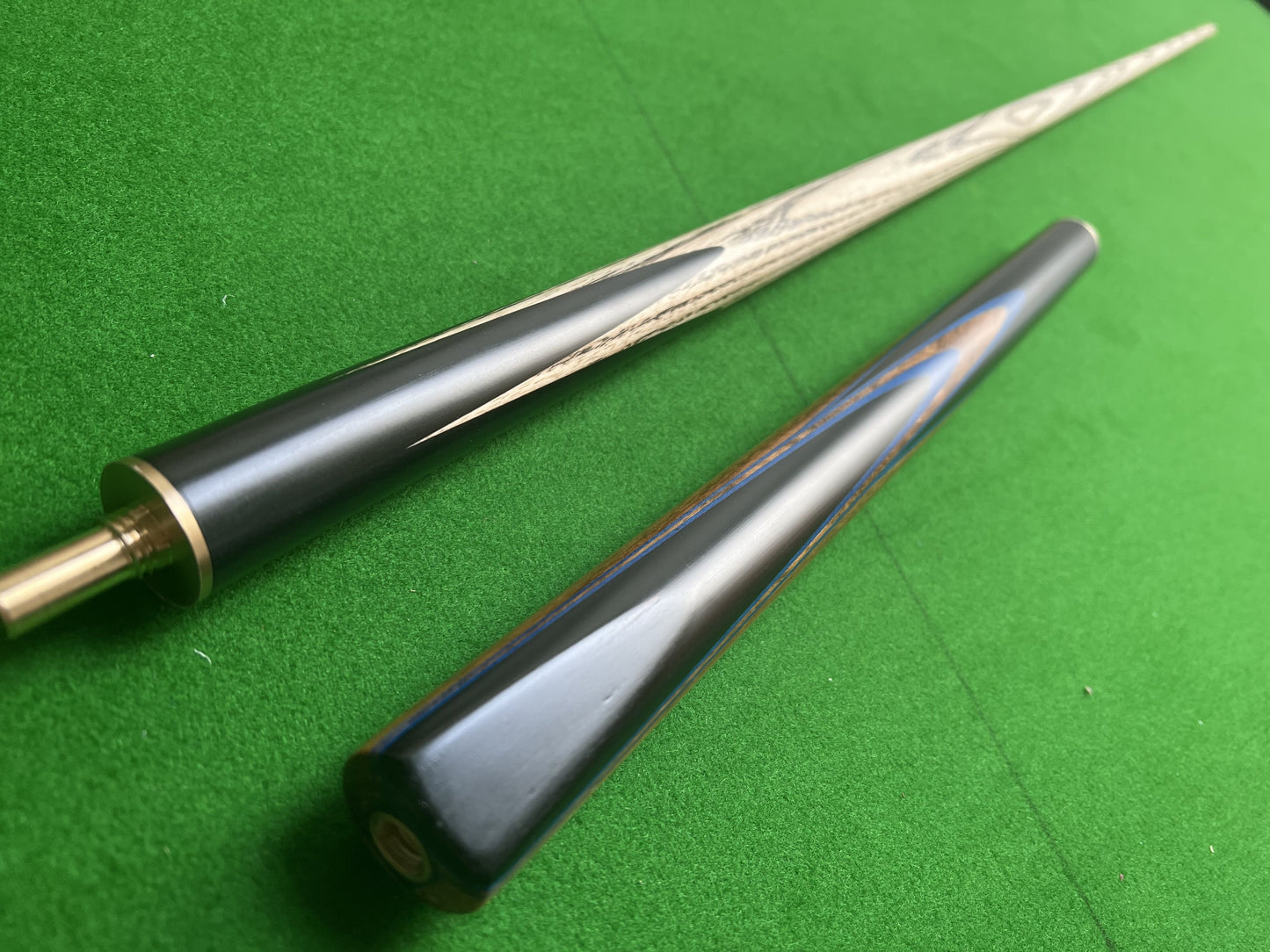 HANDMADE EBONY 3/4 JOINTED SNOOKER CUE 58.5" WD28