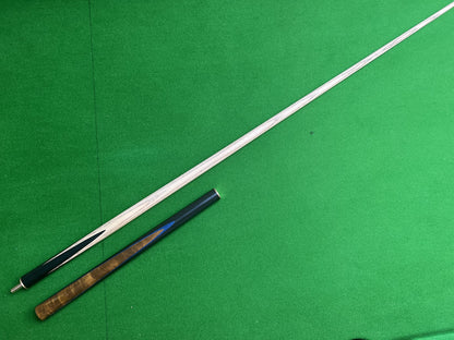 HANDMADE EBONY 3/4 JOINTED SNOOKER CUE 58.5" WD27